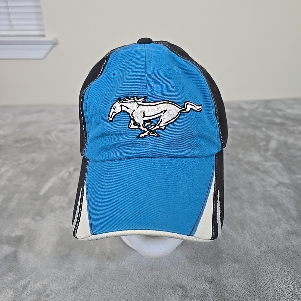 Ford‎ Mustang Hat Mens Adjustable Azure Blue Running Horse Cap Car Brand Casual